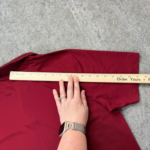 South Carolina Gamecocks Under Armour Polo Shirt Men M Red Loose Performance - Picture 12 of 13